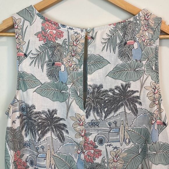 Artisan 100% Linen Tank Dress Size Medium - Picture 5 of 7